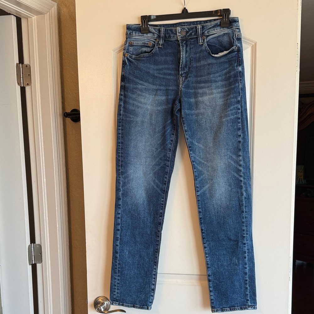 American Eagle Outfitters Men's Slim Straight Blue Jeans